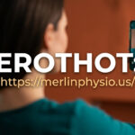 A high-quality digital culture graphic featuring a woman holding a smartphone, with the bold text "EROTHOT: